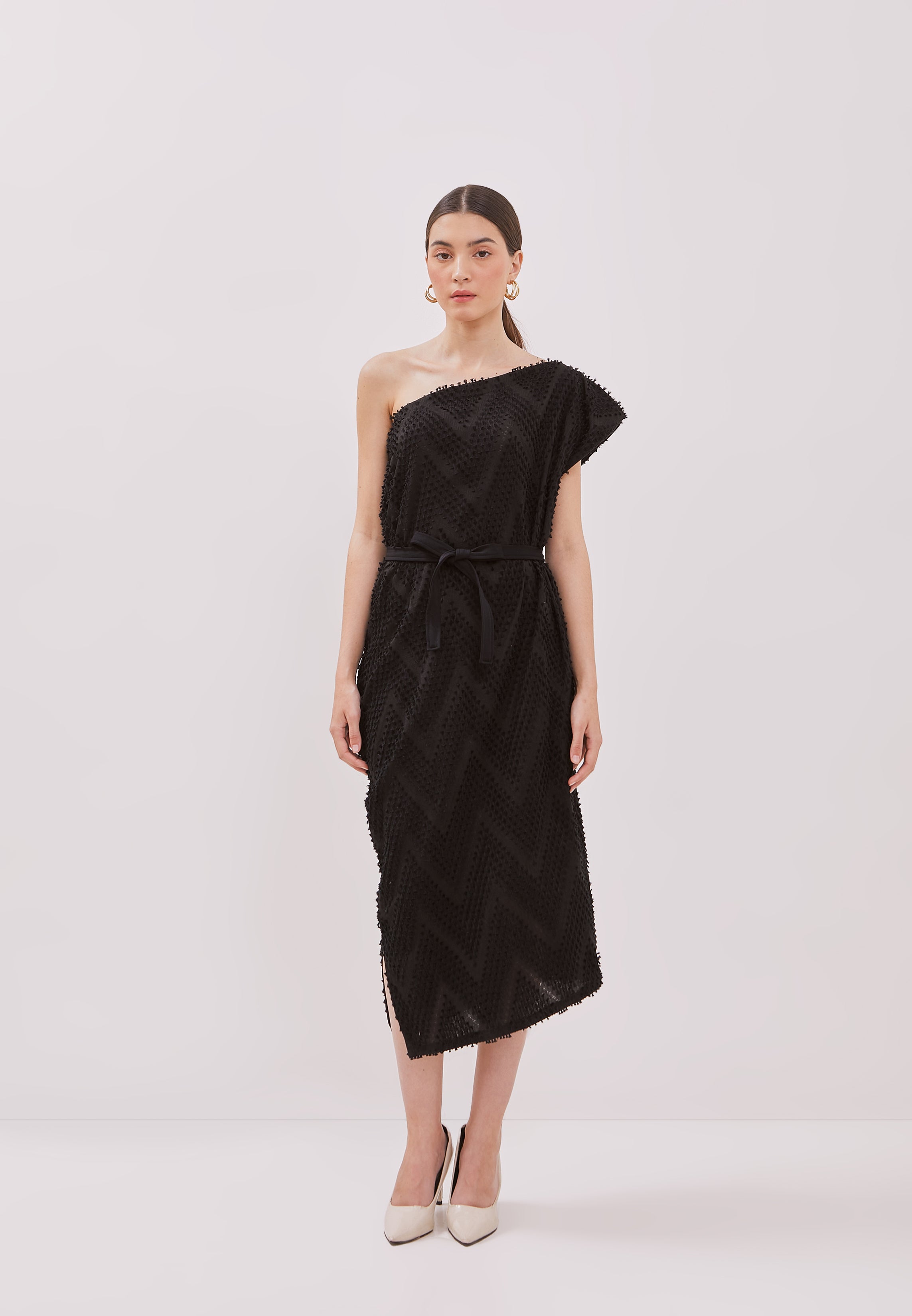 3D Tenun Black Magic Dress