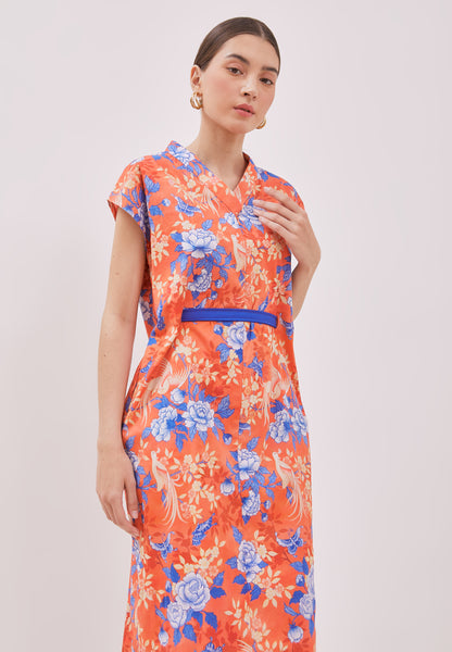 BIRDS & BUTTERFLY Kimono Cheongsam Dress