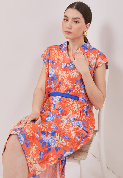 BIRDS & BUTTERFLY Kimono Cheongsam Dress