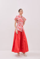 ORCHID Kebaya Flutter Sleeve Top