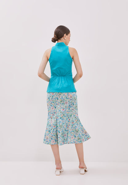 CHINESE FLORAL Mermaid Skirt