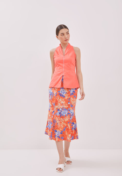 BIRDS & BUTTERFLY Mermaid Skirt