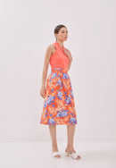 BIRDS & BUTTERFLY Straight Skirt
