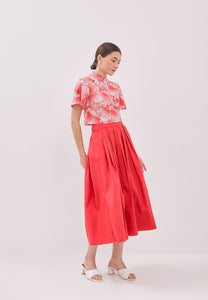 RED Flare Skirt