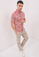 DAUN Man Batik Shirt With Point Collar