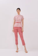 TWINKLING STARS White Batik Sleeve Cheongsam Top
