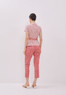 TWINKLING STARS White Batik Sleeve Cheongsam Top