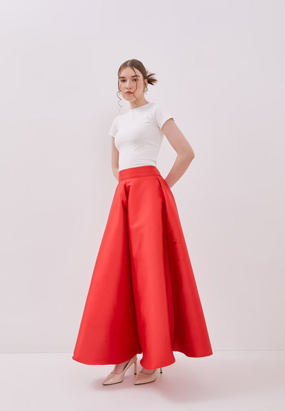 RED Maxi Circle Culottes