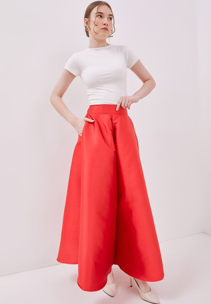 RED Maxi Circle Culottes