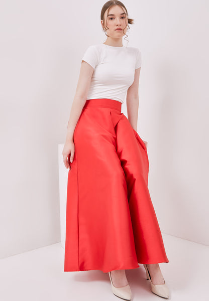 RED Maxi Circle Culottes