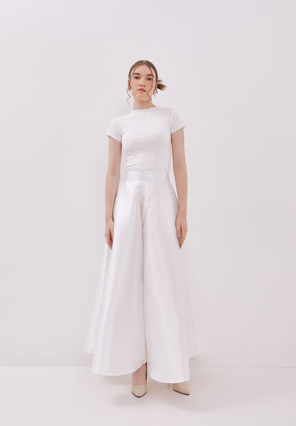 PEARL WHITE Maxi Circle Culottes