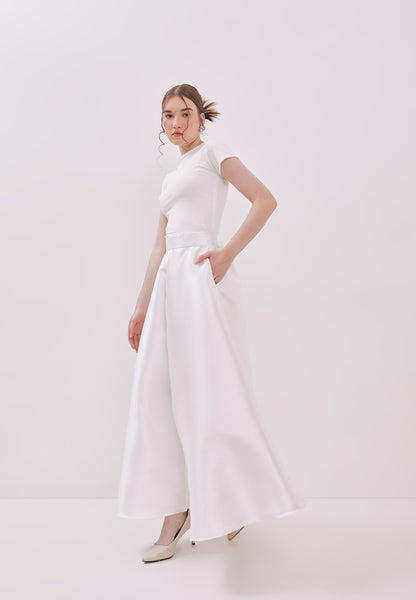 PEARL WHITE Maxi Circle Culottes