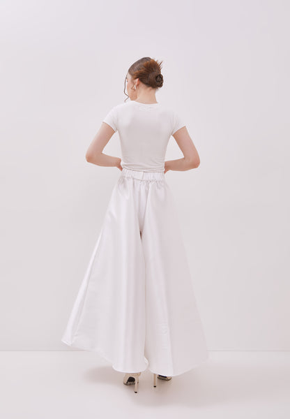 PEARL WHITE Maxi Circle Culottes