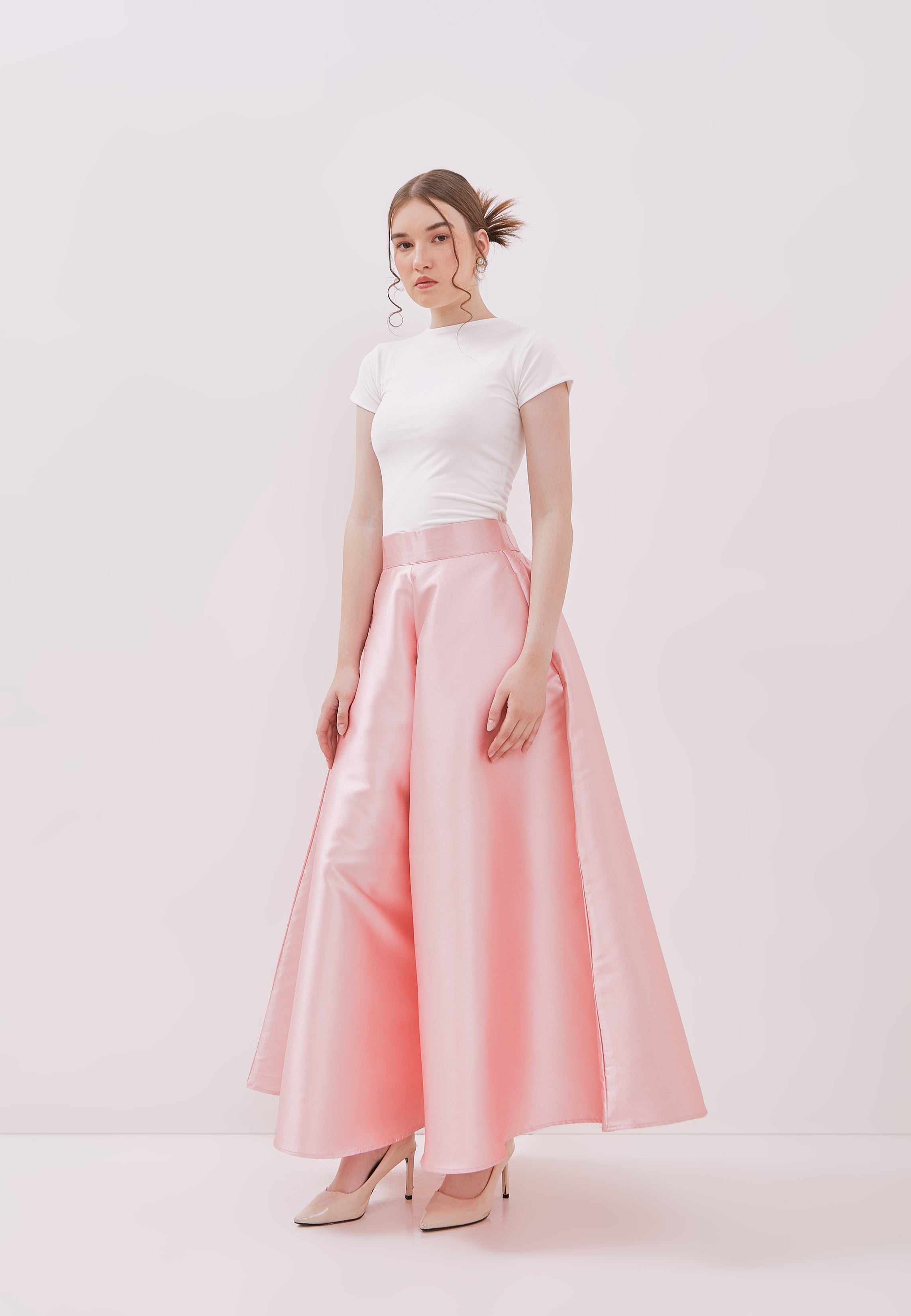 BLUSH PINK Maxi Circle Culottes