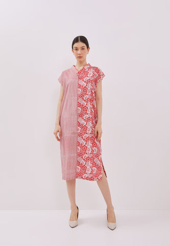 BANGKIT Red Kimono Cheongsam BATIK