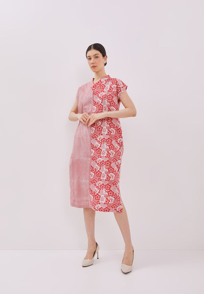 BANGKIT Red Kimono Cheongsam BATIK