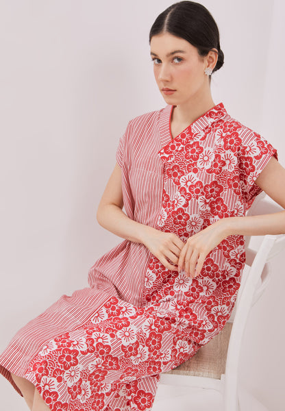 BANGKIT Red Kimono Cheongsam BATIK