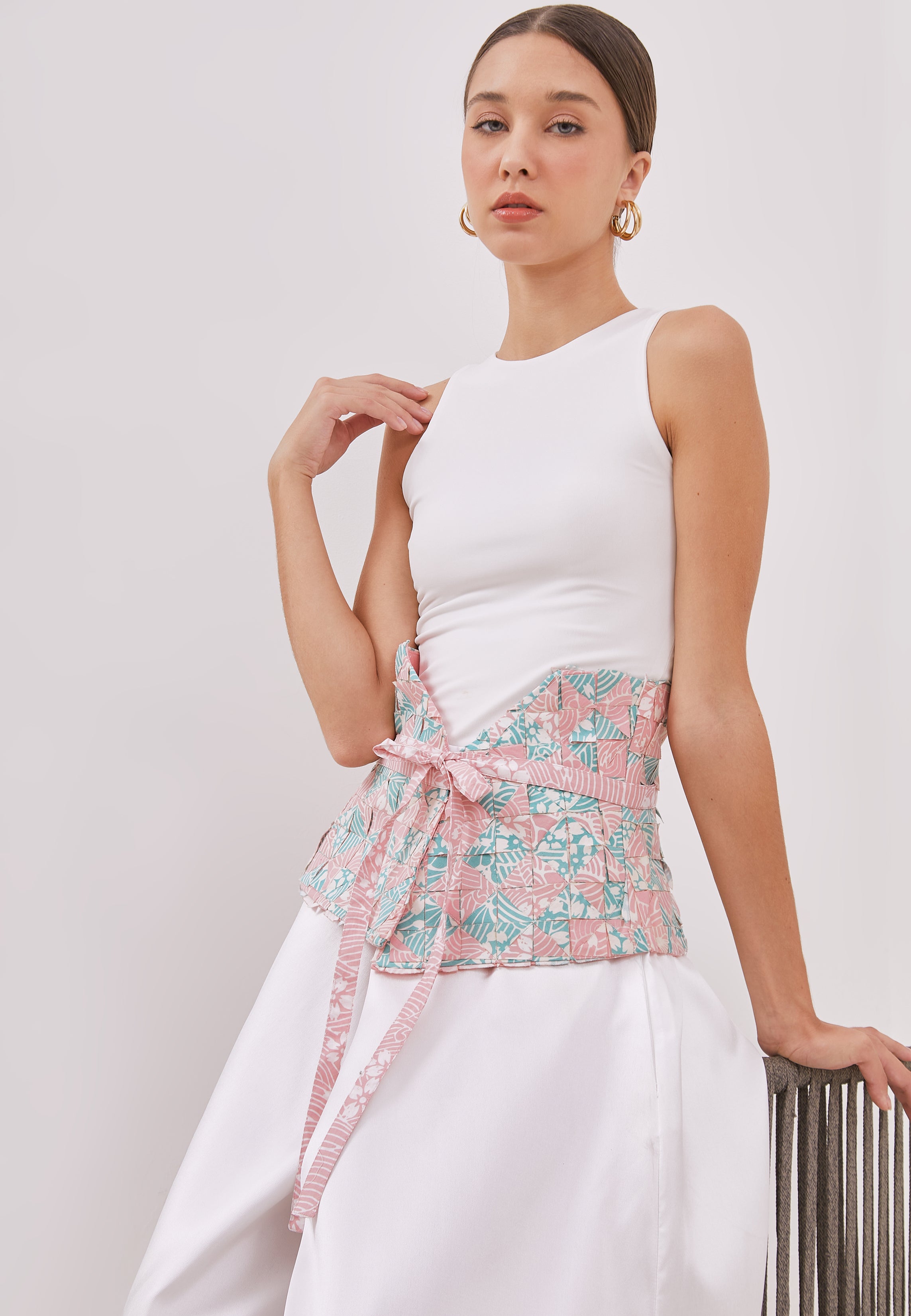 ORIGAMI Pastel Obi Belt