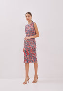 ORIGAMI Red Pencil Skirt