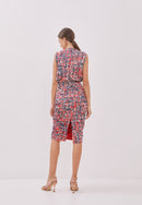 ORIGAMI Red Pencil Skirt