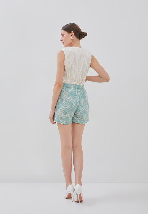 Kintsugi Mint Batik Skort
