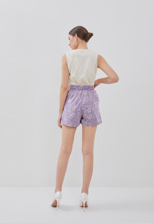 Kintsugi Lilac Batik Skort