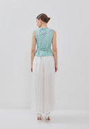 Kintsugi Mint Batik Vest Top