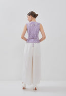 Kintsugi Lilac Batik Vest Top