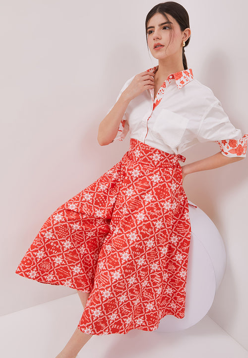 PERANAKAN PAWS White Shirt