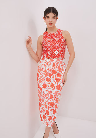 PERANAKAN PAWS High Waist Skirt