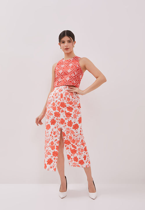 PERANAKAN PAWS High Waist Skirt