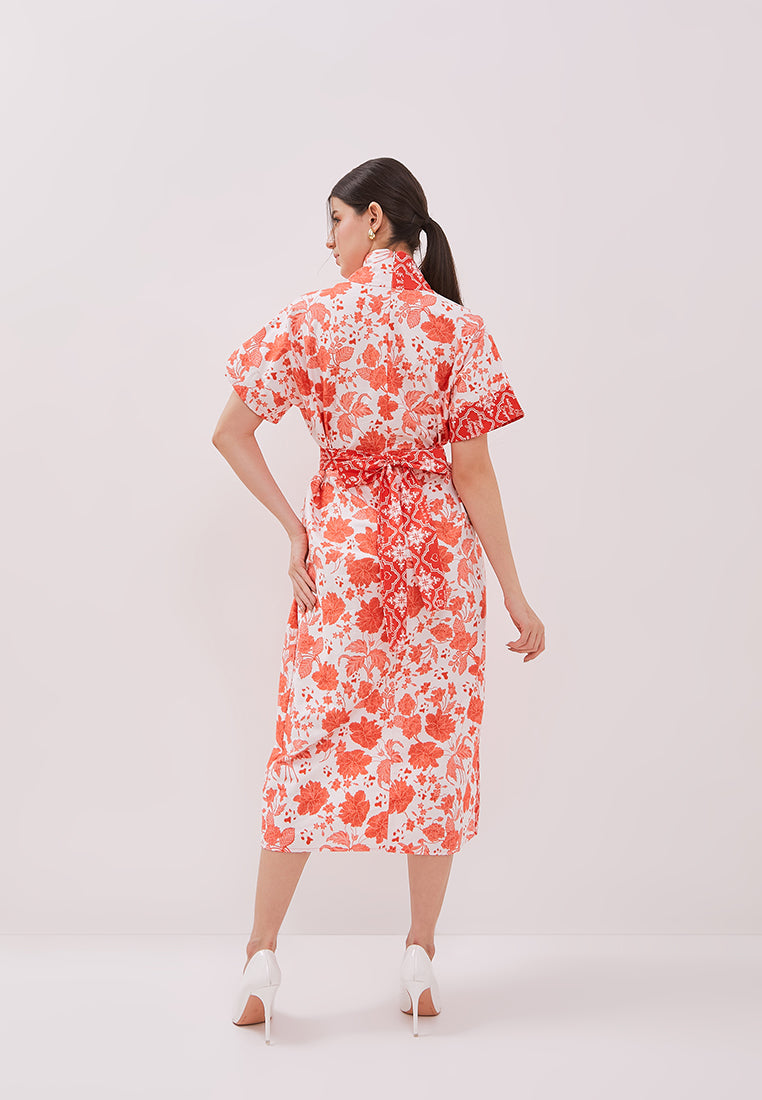 PERANAKAN TILES Wrap Dress