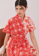 PERANAKAN TILES Wrap Dress