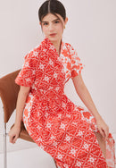 PERANAKAN TILES Wrap Dress