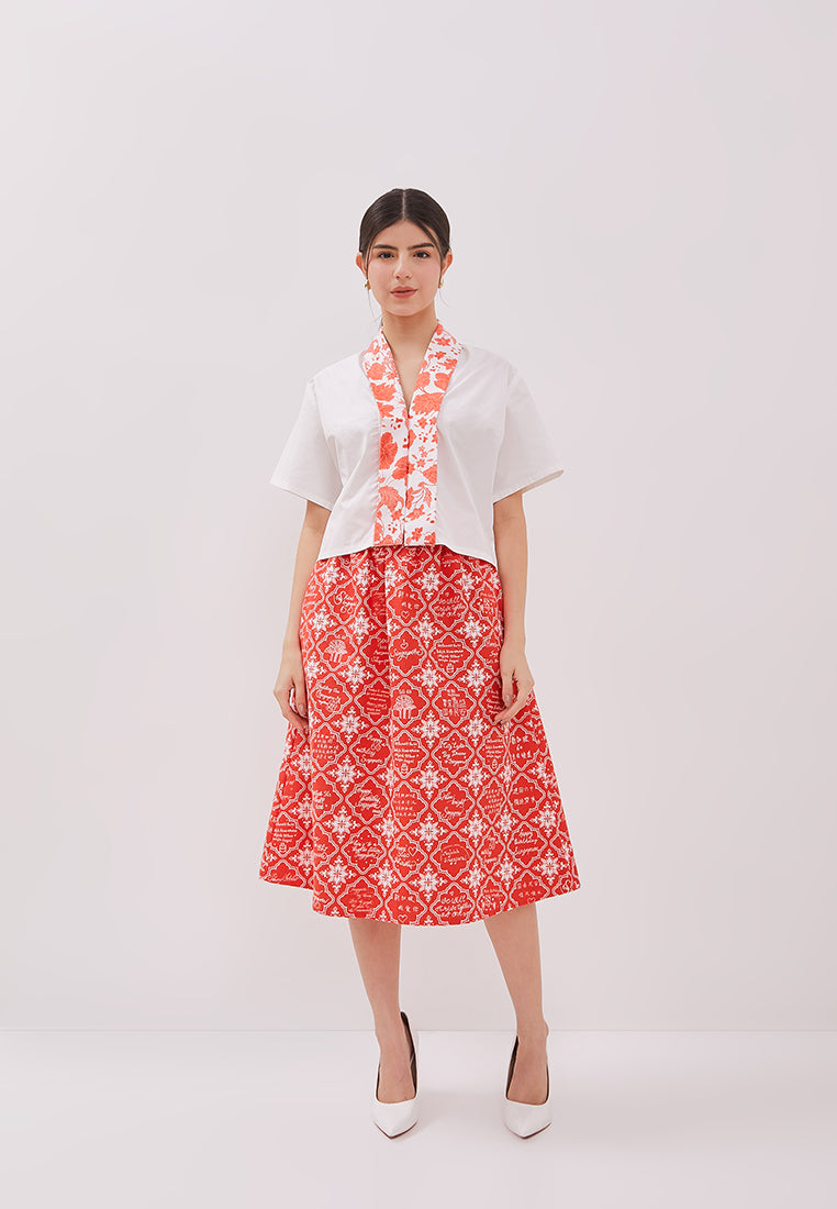 PERANAKAN PAWS Crop Top Kebaya