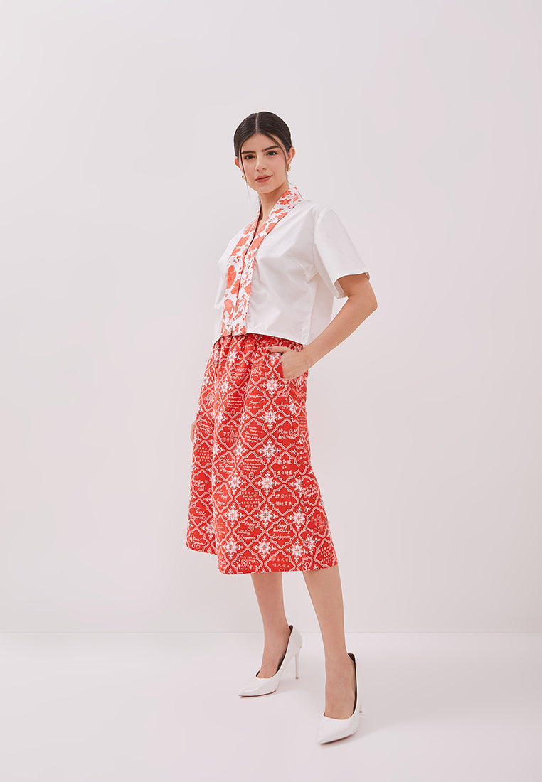 PERANAKAN PAWS Crop Top Kebaya