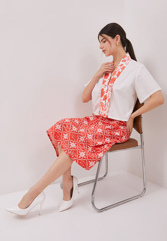 CALLIGRAPHY TILES Straight Skirt