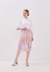 EMOTIONAL LANDSCAPE Pleated Skirt