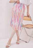 EMOTIONAL LANDSCAPE Pleated Skirt