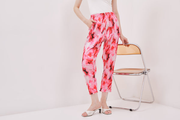 PEONIES Pleated Pants