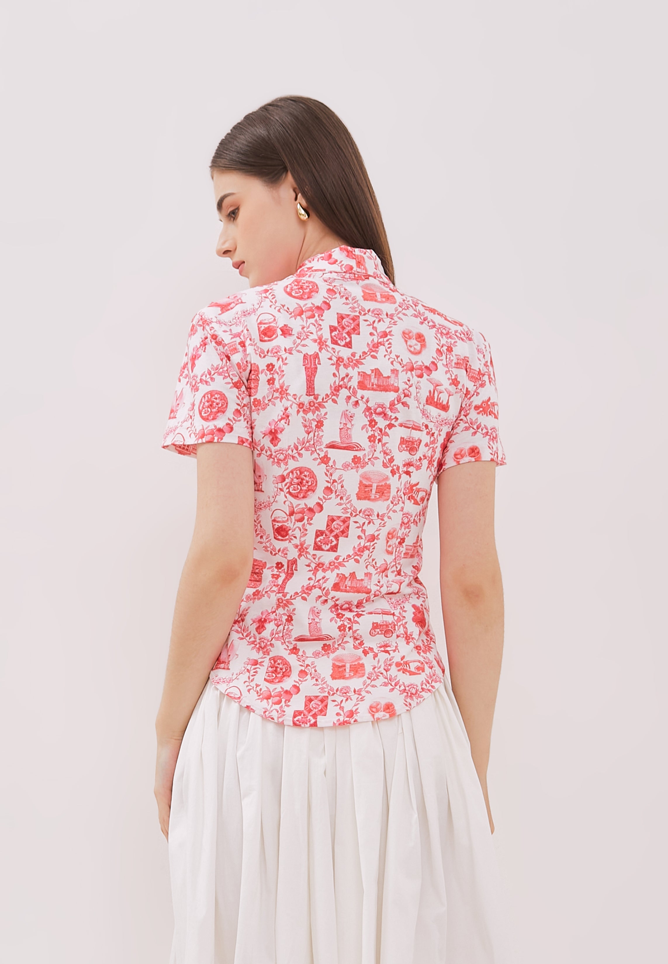 SINGAPORE ICONS Kebaya Top