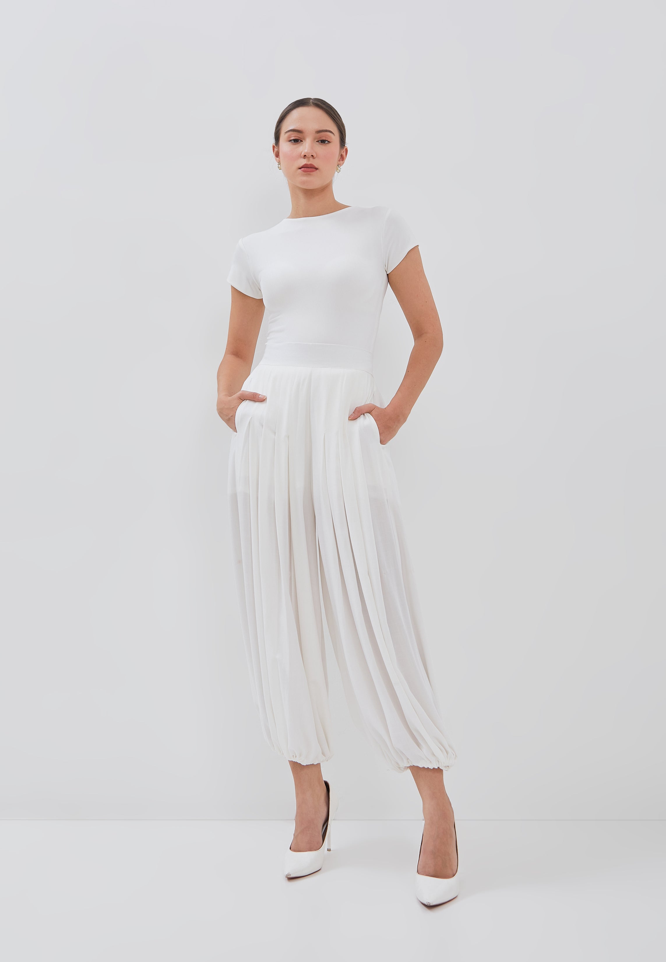 WHITE 3in1 Pants