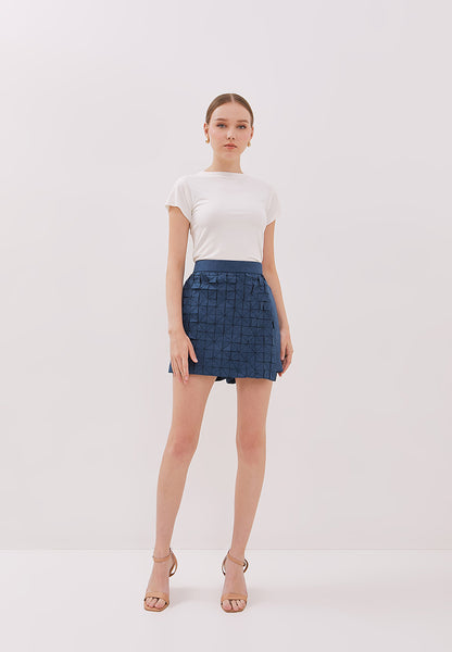 ORIGAMI Denim Blue Skort