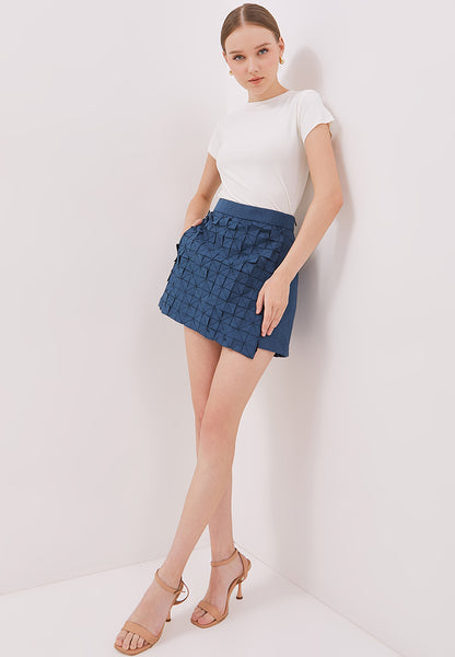 ORIGAMI Denim Blue Skort