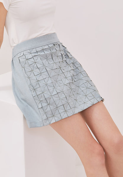 ORIGAMI Light Blue Skort