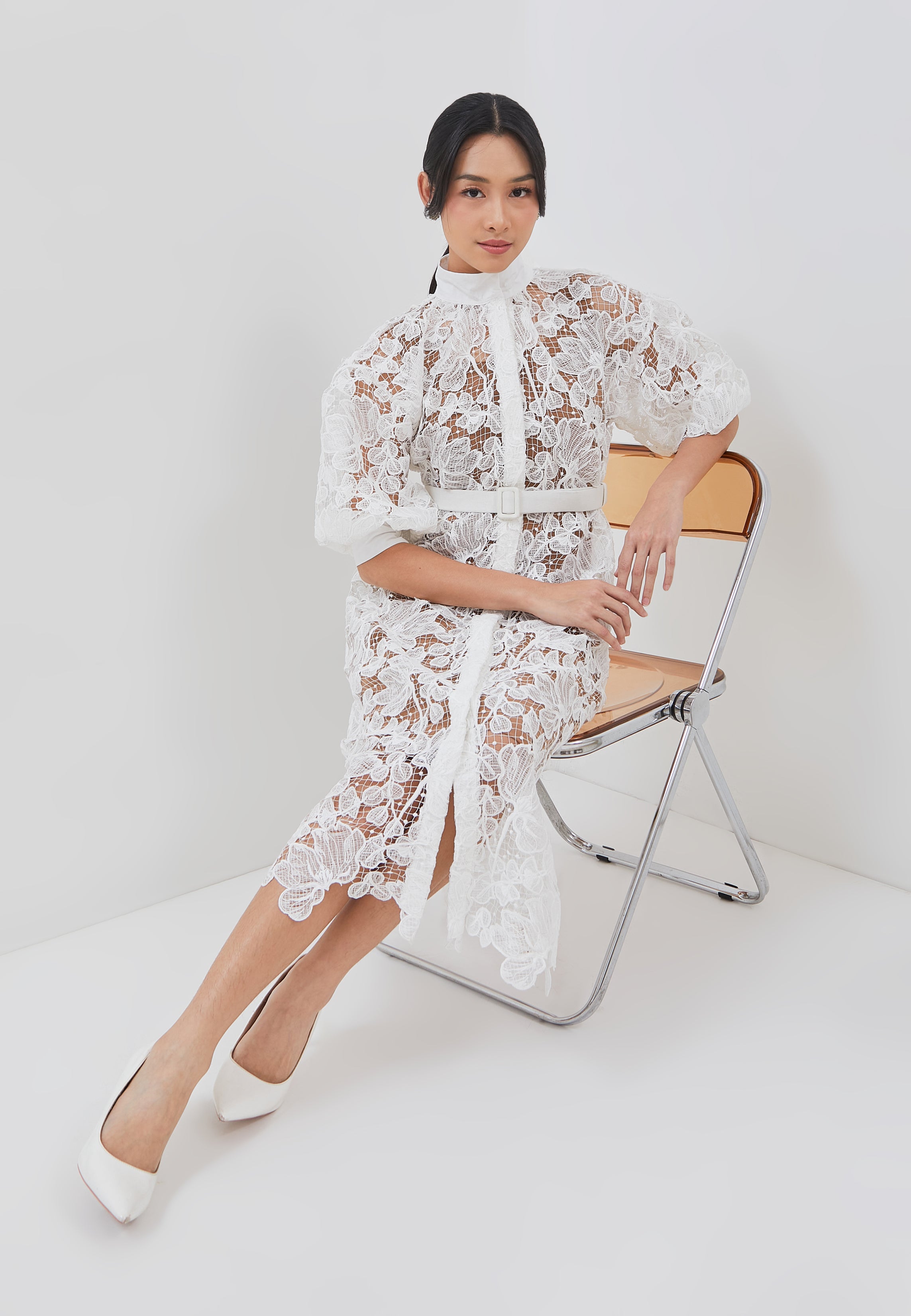 EMBROIDERY Shirt Dress