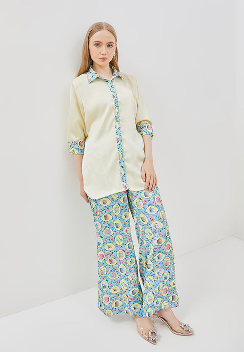 PERANAKAN PORCELAIN Straight Pants