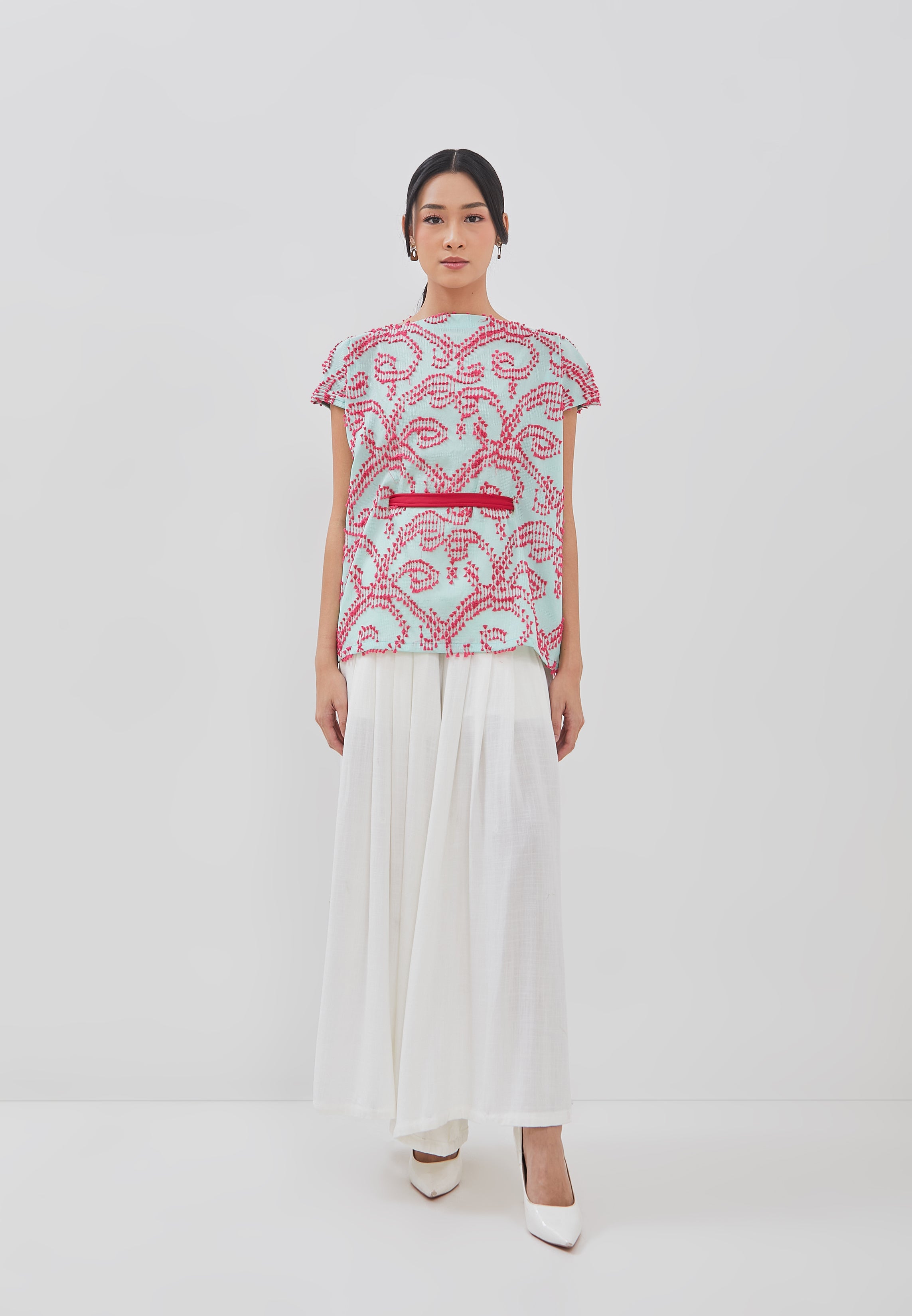 3D Tenun Mint Magic Top