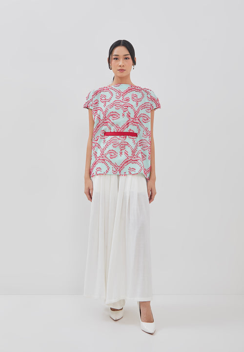 3D Tenun Mint Magic Top