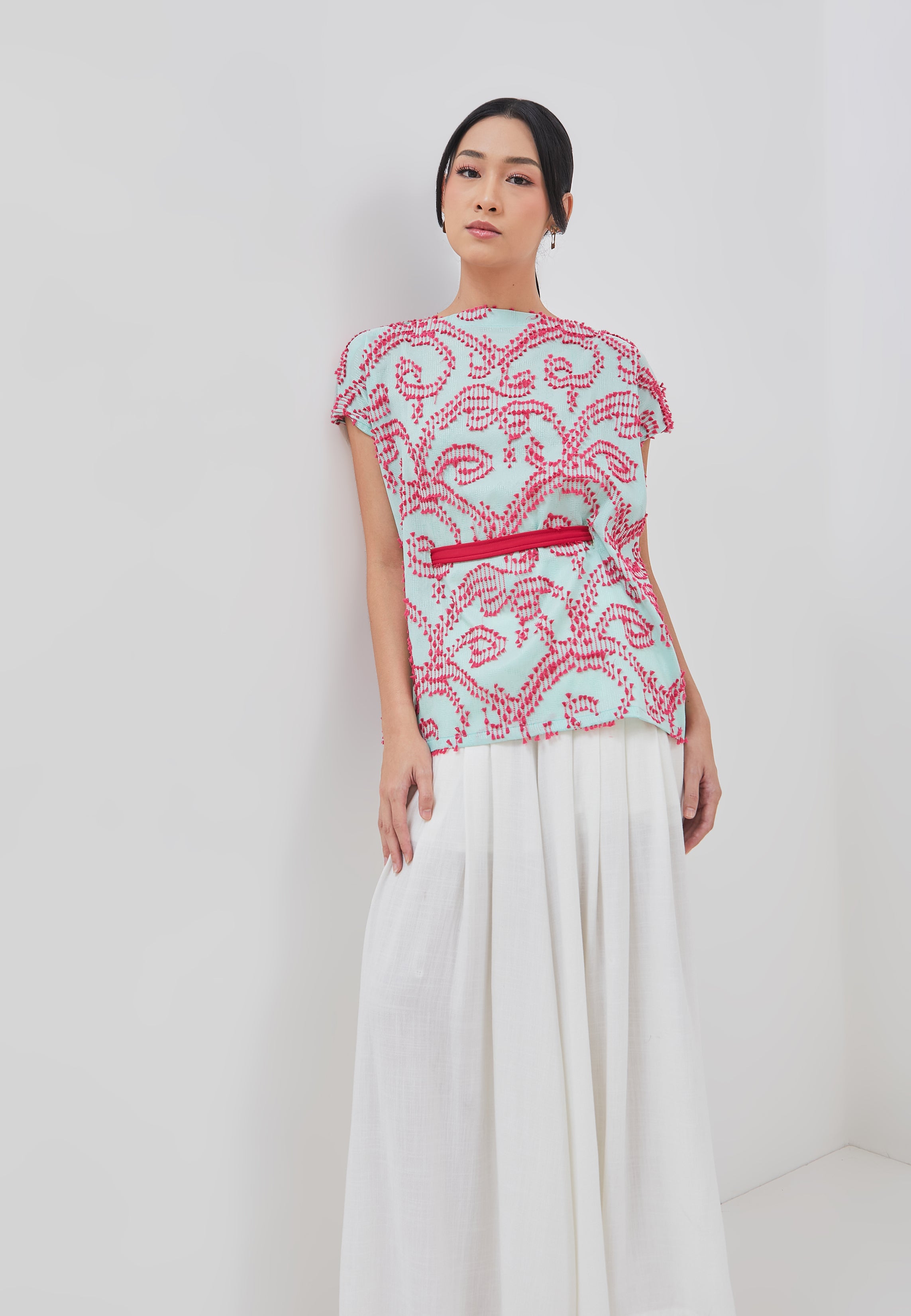 3D Tenun Mint Magic Top